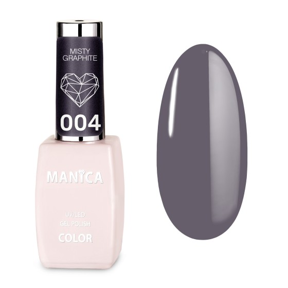 Trwały Lakier hybrydowy LED/UV grafitowy Misty Graphite | MANICA.PL