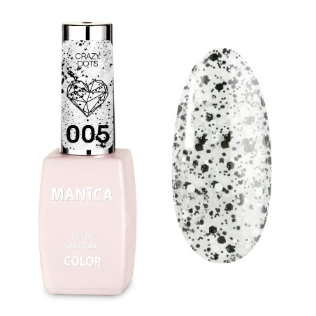 Manica Lakier hybrydowy LED/UV 10ml -  Crazy Dots - 005
