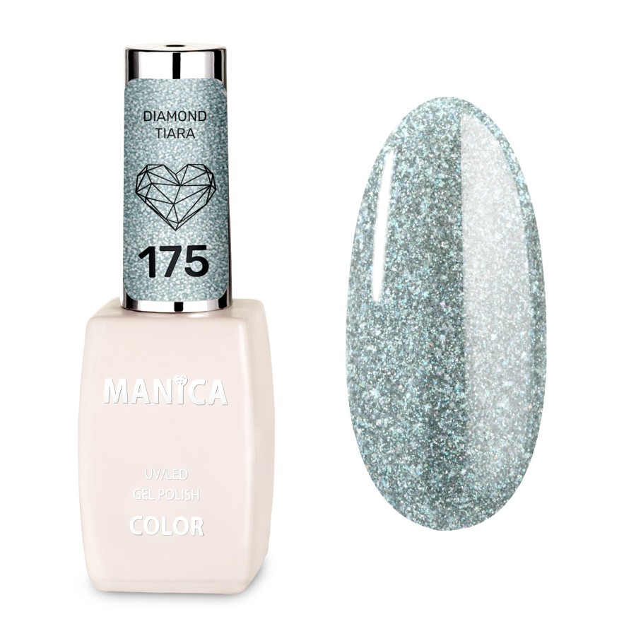 Jasnoniebieski Lakier Hybrydowy LED/UV 10ml -  diamentowy | MANICA.PL