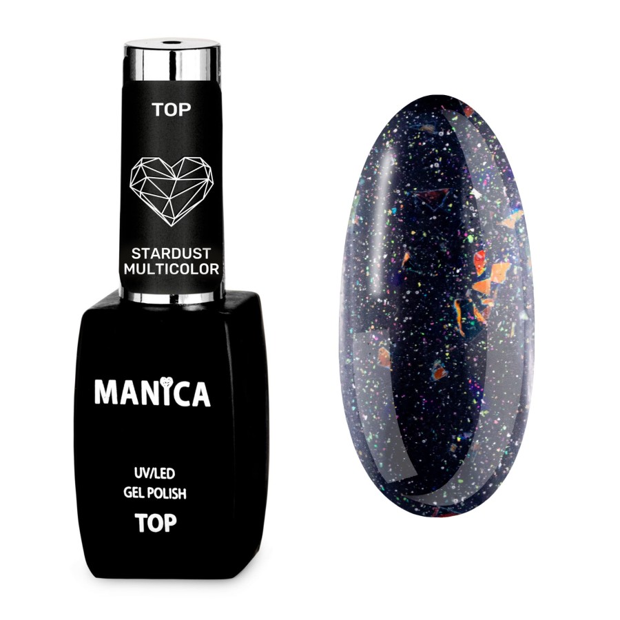 Top hybrydowy UV/LED Gel Polish Top Stardust Multicolor | MANICA.PL