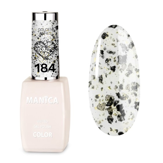 Manica Lakier hybrydowy LED/UV  10ml - Golden Ashes - 184