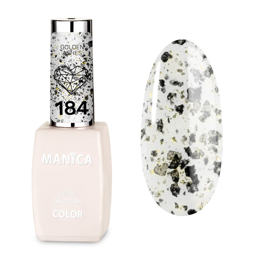 Manica Lakier hybrydowy LED/UV  10ml - Golden Ashes - 184