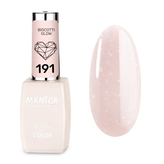Manica Lakier hybrydowy LED/UV  10ml - Biscotti Glow  - 191