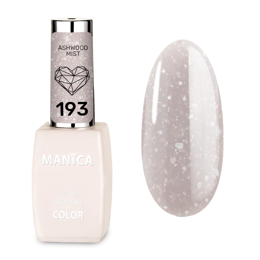Manica Lakier hybrydowy LED/UV  10ml - Ashwood Mist  - 193