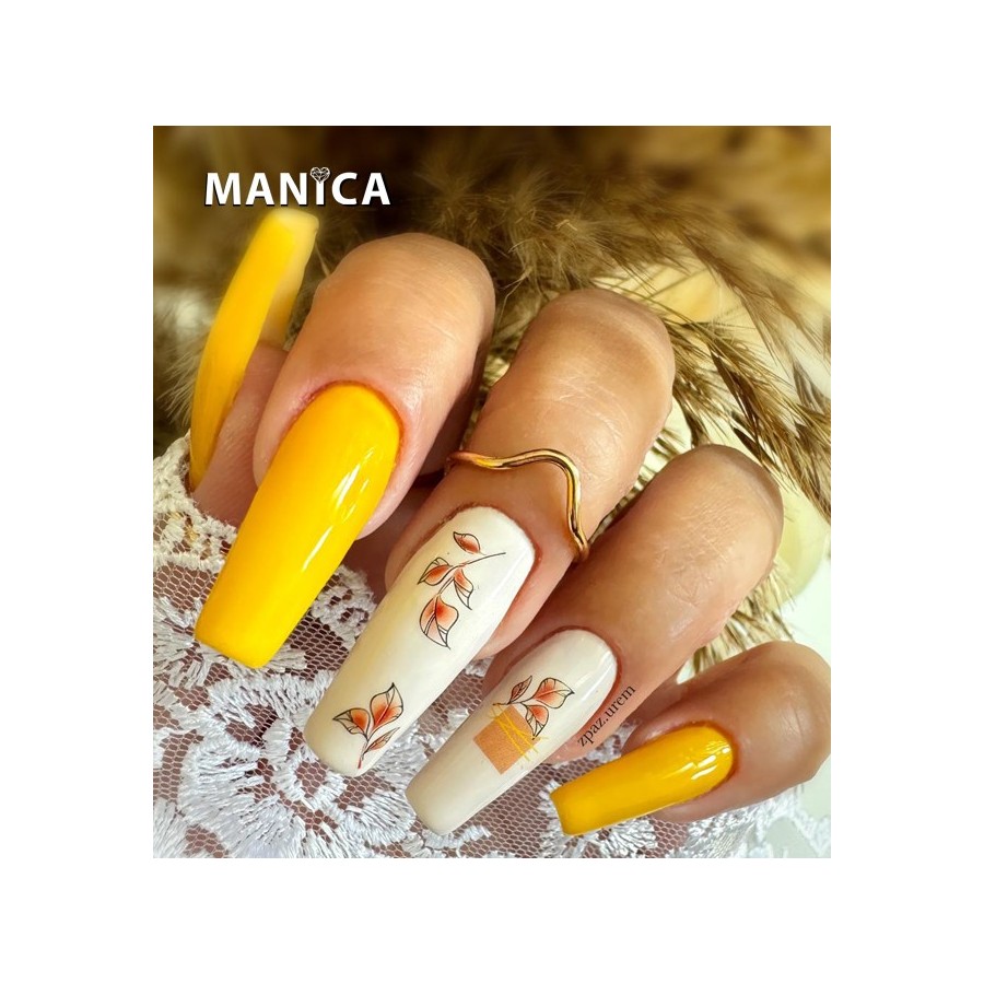 Słoneczny Żółty Lakier Hybrydowy LED/UV 10ml letni odcień | MANICA.PL