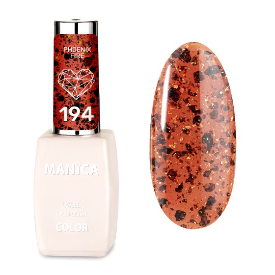 Manica Lakier hybrydowy LED/UV 10ml - Phoenix Fire - 194