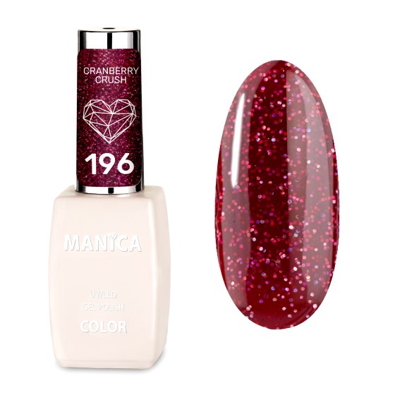 Manica Lakier hybrydowy LED/UV 10ml - Cranberry Crush  - 196