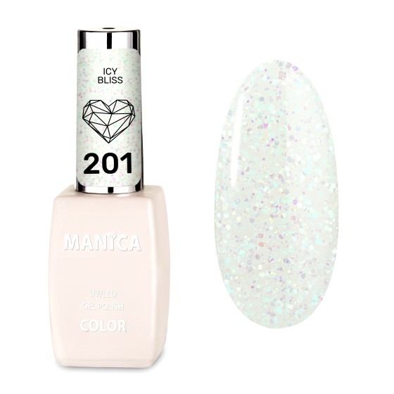Manica Lakier hybrydowy LED/UV 10ml - Icy Bliss - 201
