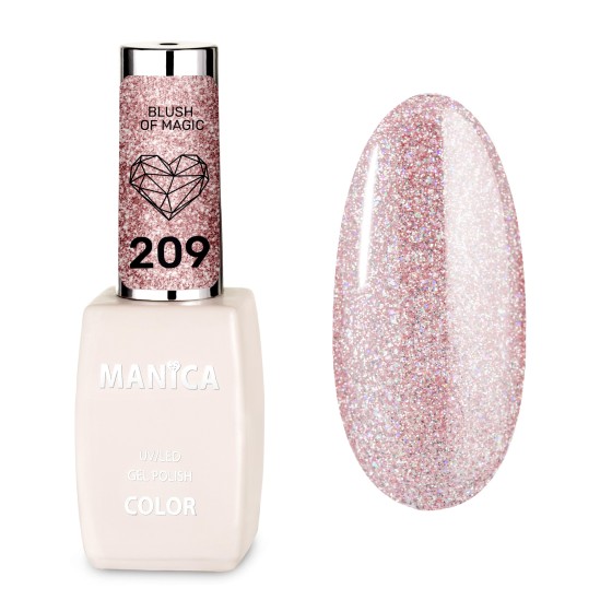 Manica Lakier hybrydowy LED/UV 10ml - Blush of Magic - 209