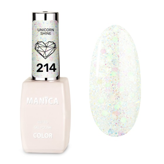 Manica Lakier hybrydowy LED/UV 10ml - Unicorn Shine - 214
