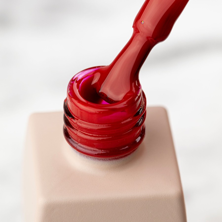 Zmysłowy lakier hybrydowy led/uv intens czerwony manicure manica.pl