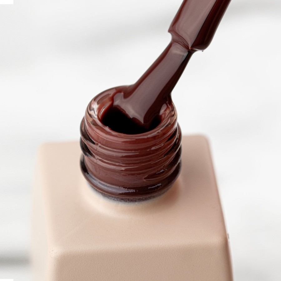 Lakier Hybrydowy LED/UV glęboki brązowy z nutą czerwieni | MANICA.PL