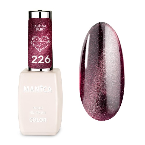 Manica Lakier hybrydowy Cat Eye LED/UV 10ml - Astral Flirt - 226