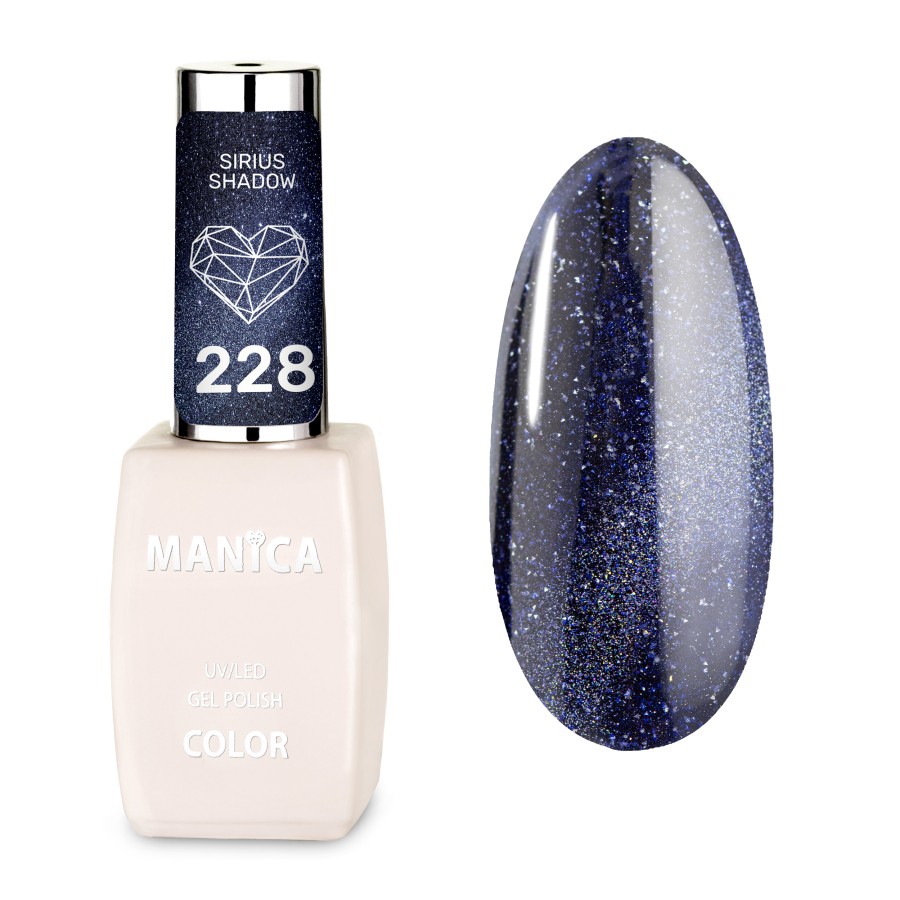 Manica Lakier hybrydowy Cat Eye LED/UV 10ml - Sirius Shadow- 228