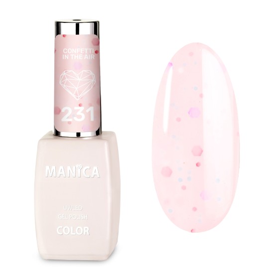 Manica Lakier hybrydowy LED/UV 10ml - Confetti in the Air - 231
