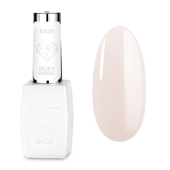 Manica Baza hybrydowa UV/LED Gel Polish Base Silky Rose 10ml