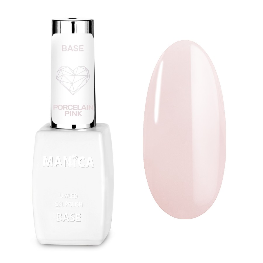 Manica Baza hybrydowa UV/LED Gel Polish Base Porcelain Pink 10ml