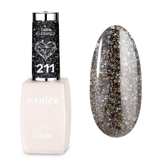 Manica Lakier hybrydowy LED/UV 10ml - Dark Elegance - 211