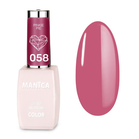 Lakier Hybrydowy LED/UV 10 ml Różowy z Wykończeniem | MANICA.PL