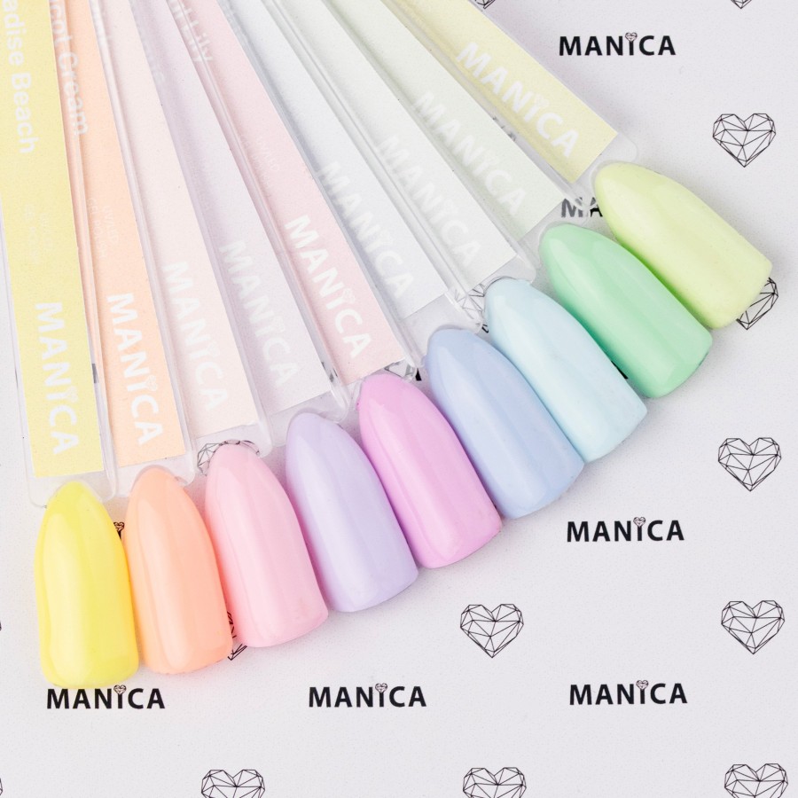 Pastelowy zielony Lakier Hybrydowy LED/UV świeży manicure | MANICA.PL