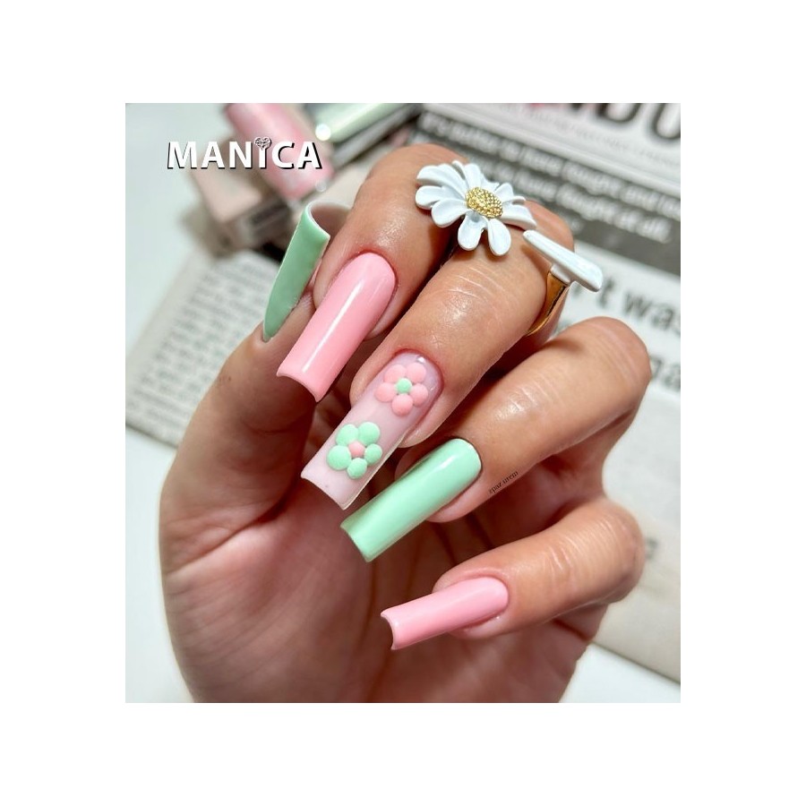 Pastelowy zielony Lakier Hybrydowy LED/UV świeży manicure | MANICA.PL