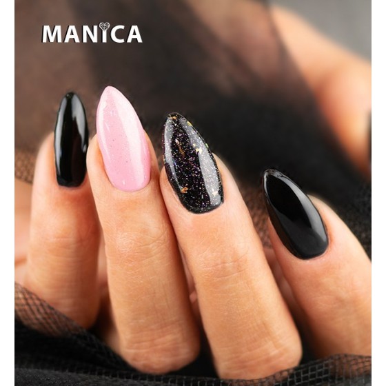 Profesjonalny lakier hybrydowy led/uv czarny ms. Black | manica.pl