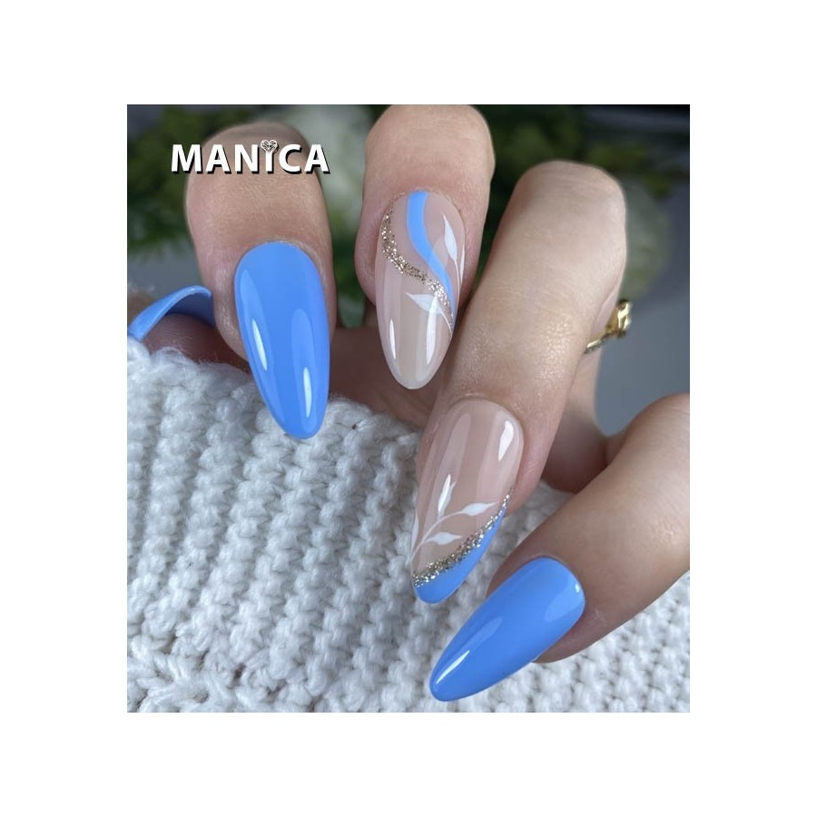 Niebieski Lakier Hybrydowy LED/UV świeży odcień manicure | MANICA.PL