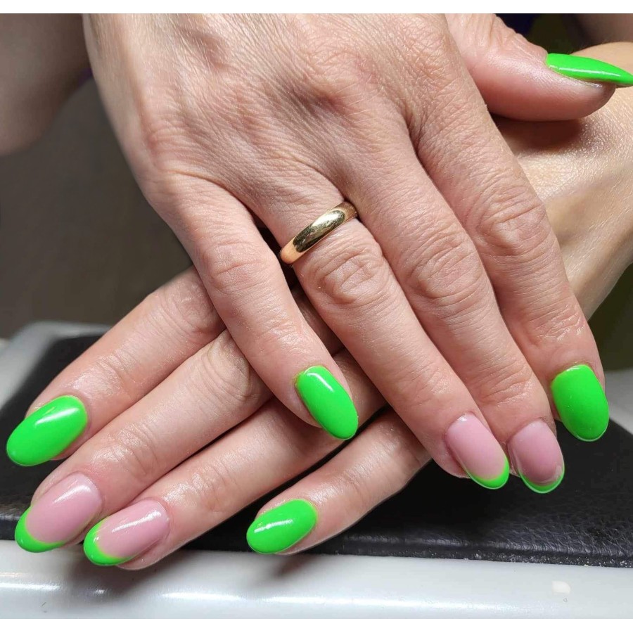 Zielony Neonowy Lakier Hybrydowy LED/UV soczysty manicure | MANICA.PL