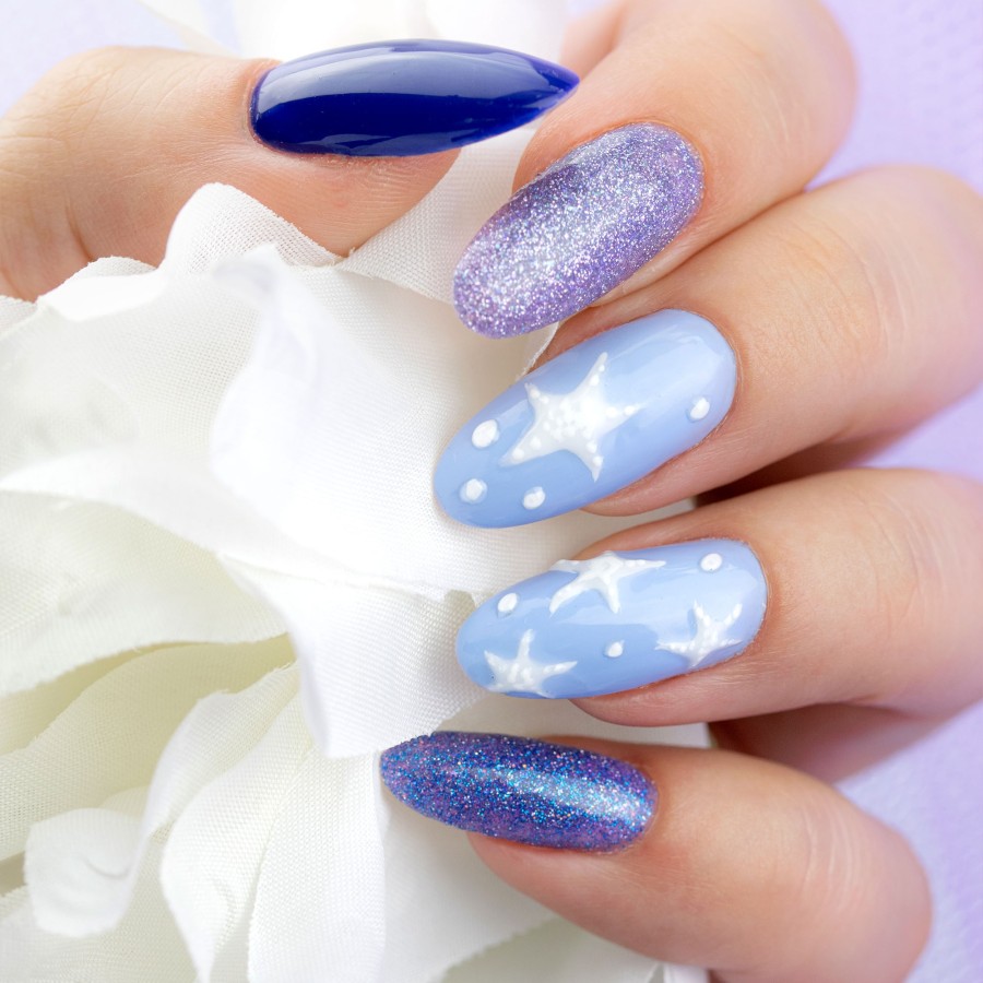 Jasny Niebieski Lakier Hybrydowy LED/UV subtelny manicure | MANICA.PL