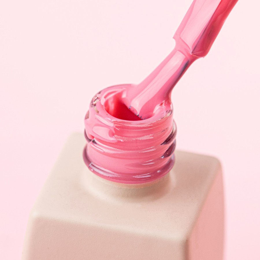 Lakier Hybrydowy LED/UV przygaszony różowy kwiatowy  | MANICA.PL