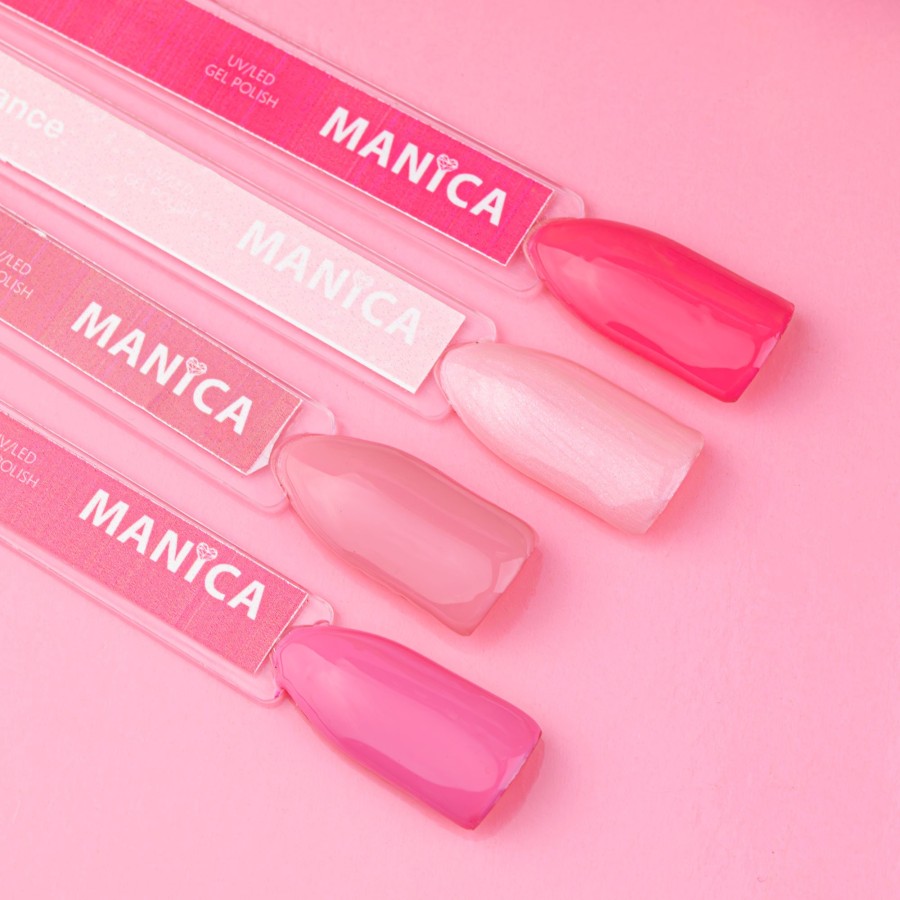 Lakier Hybrydowy LED/UV przygaszony różowy kwiatowy  | MANICA.PL
