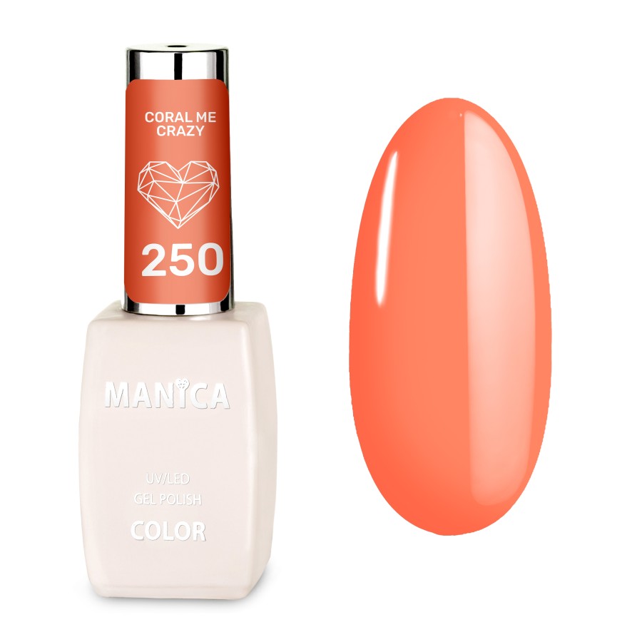 Manica Lakier hybrydowy  LED/UV 10ml - Coral Me Crazy - 250