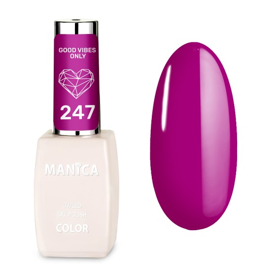 Manica Lakier hybrydowy  LED/UV 10ml - Good Vibes Only - 247