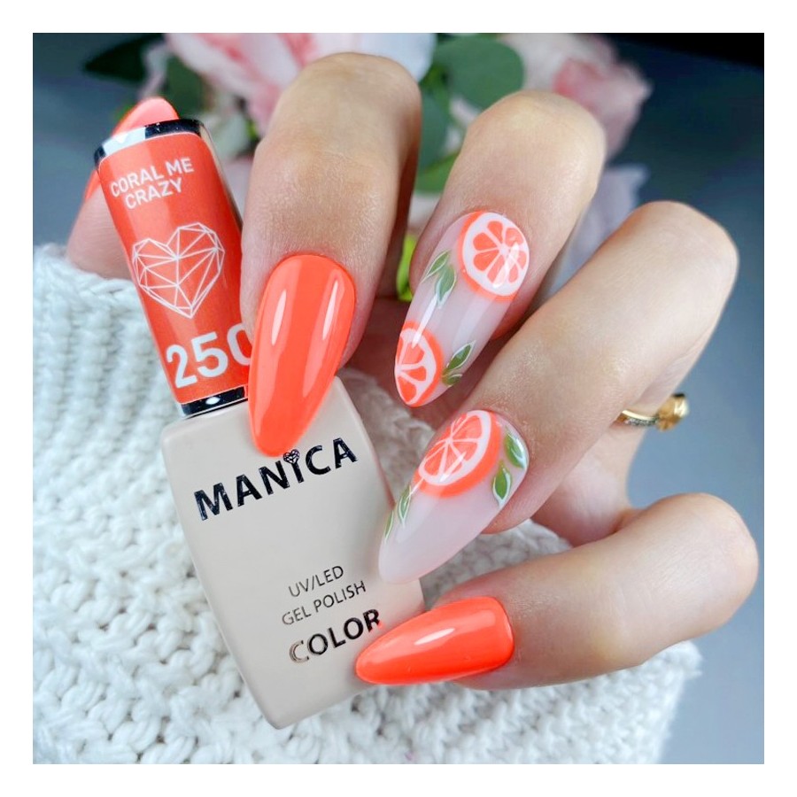 Manica Lakier hybrydowy  LED/UV 10ml - Coral Me Crazy - 250