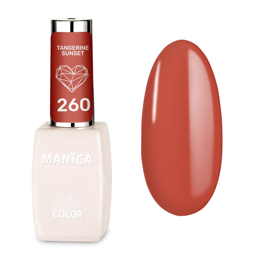 Manica Lakier hybrydowy LED/UV 10ml - Tangerine Sunset  - 260