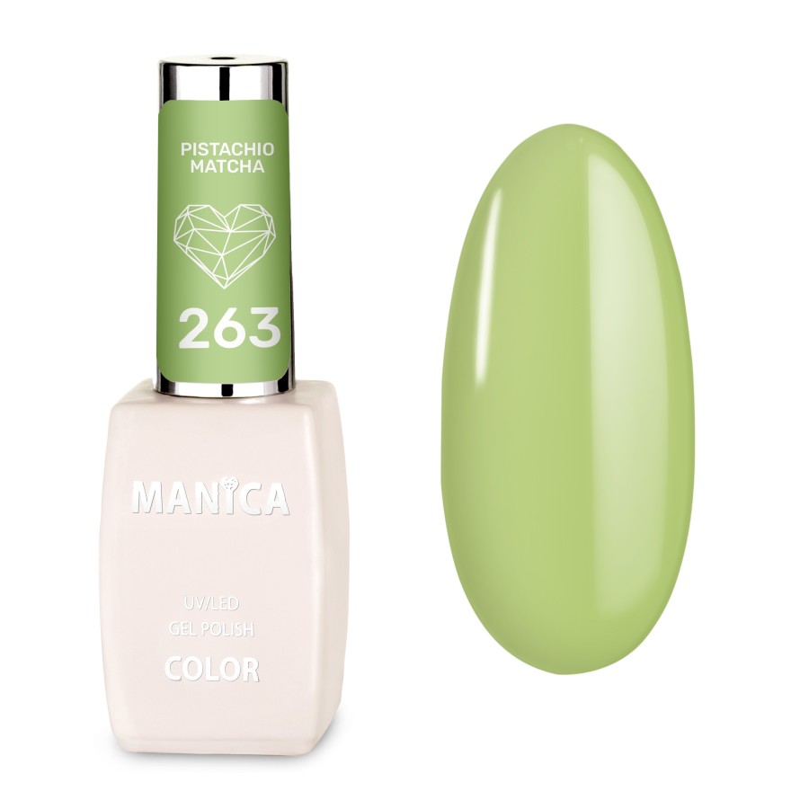 Manica Lakier hybrydowy LED/UV 10ml - Pistachio Matcha  - 263