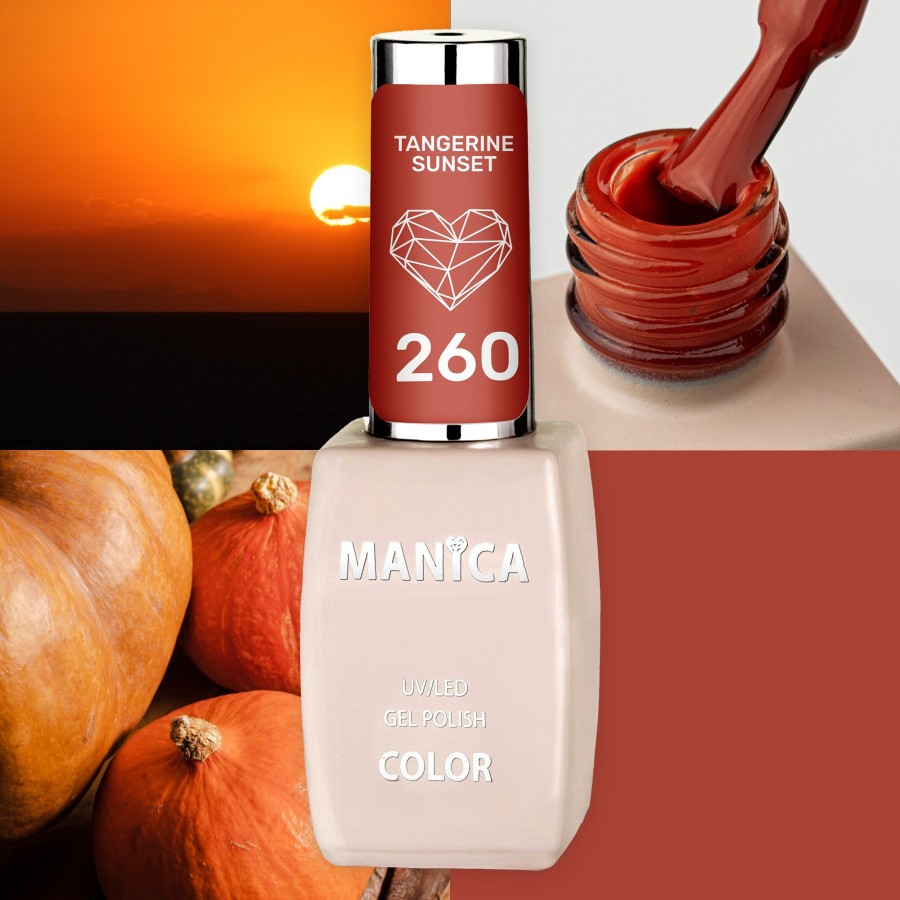 Manica Lakier hybrydowy LED/UV 10ml - Tangerine Sunset  - 260