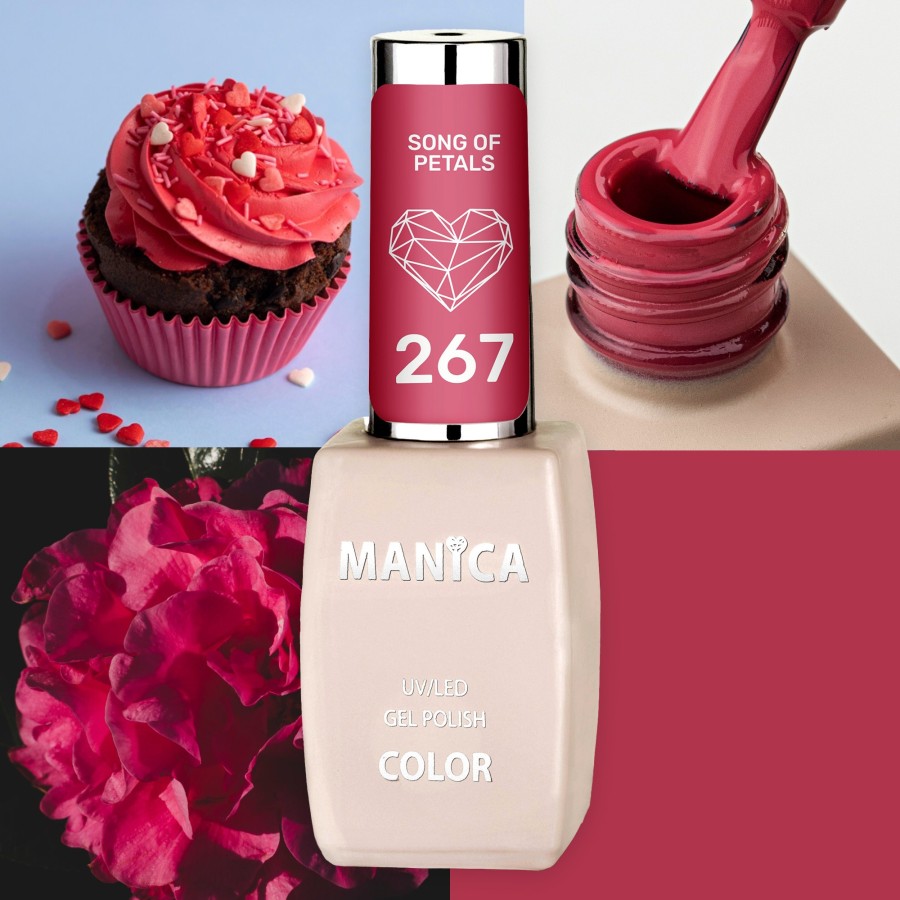 Manica Lakier hybrydowy LED/UV 10ml - Song of Petals - 267