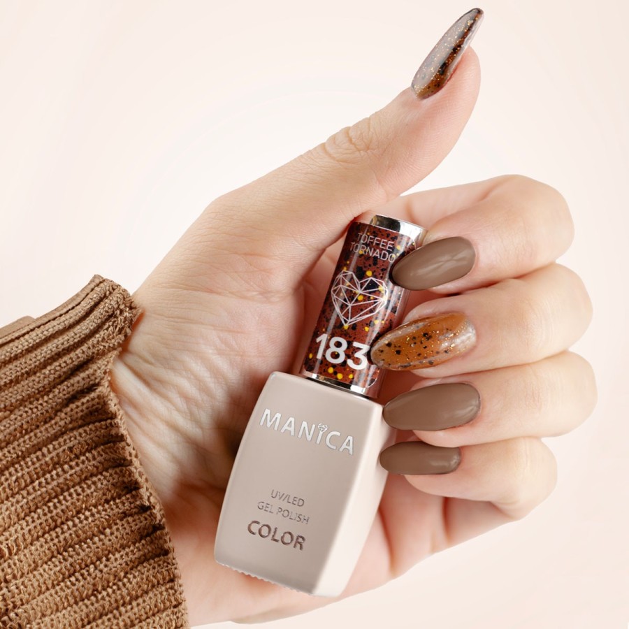 Manica Lakier hybrydowy LED/UV  10ml - Toffee Tornado - 183