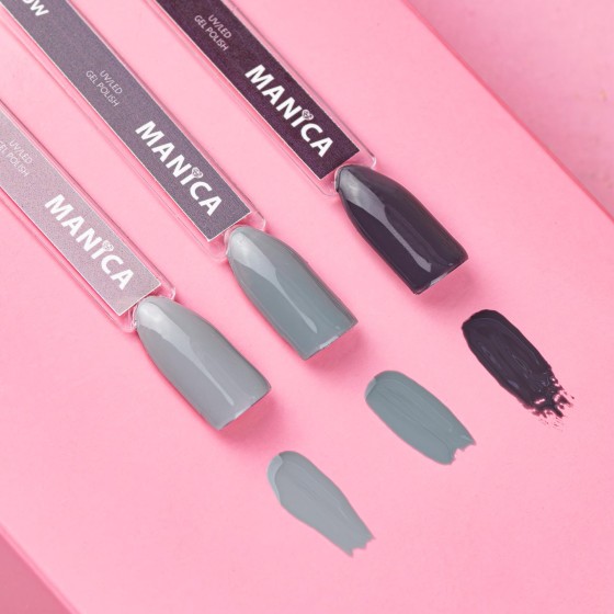 Lakier hybrydowy led/uv jasny szary trwały manicure | manica.pl