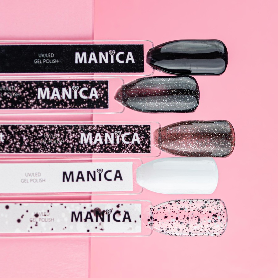 Profesjonalny lakier hybrydowy led/uv czarny ms. Black | manica.pl