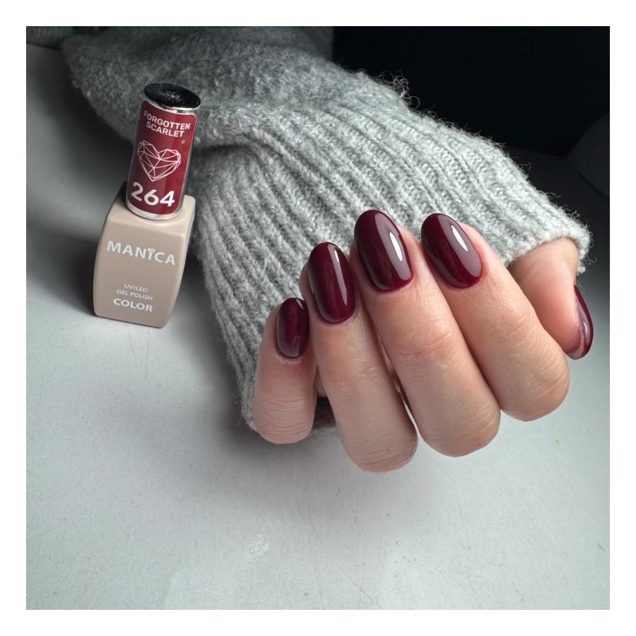 Manica Lakier hybrydowy LED/UV 10ml - Forgotten Scarlet  - 264