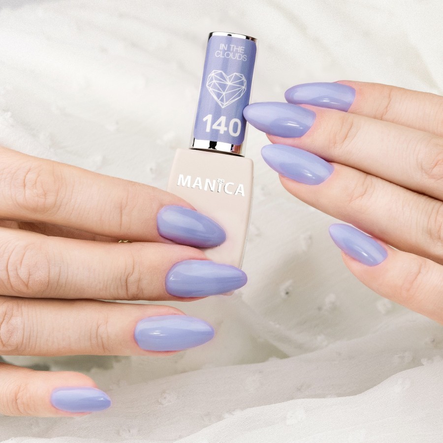Niebieski Lakier hybrydowy LED/UV  subtelny manicure | MANICA.PL