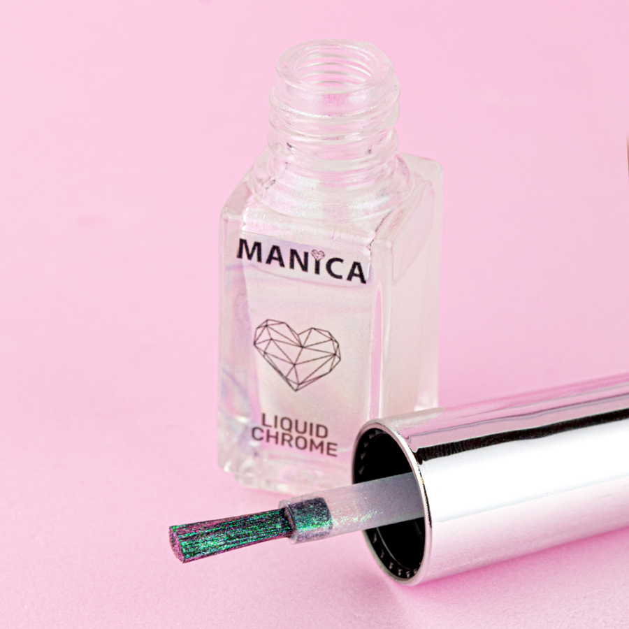 Liquid Chrome pyłek w płynie 5ml Efekt metaliczny manicure | MANICA.PL