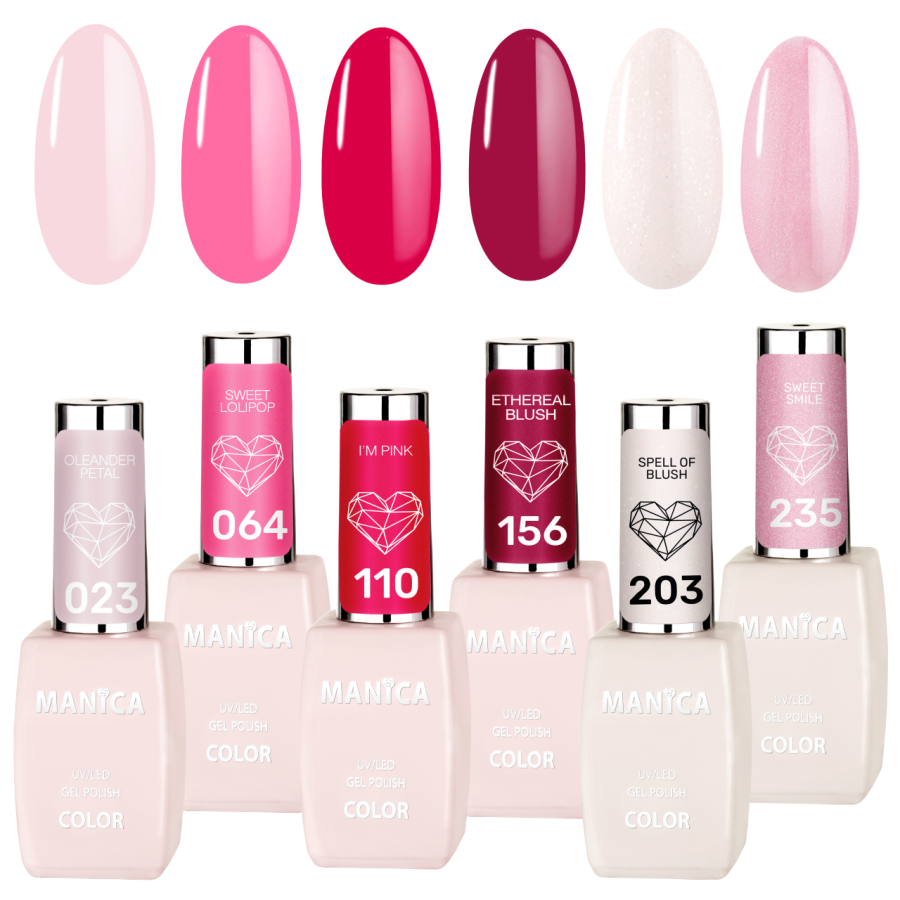MANICA Zestaw lakierów hybrydowych Pink Dream Set