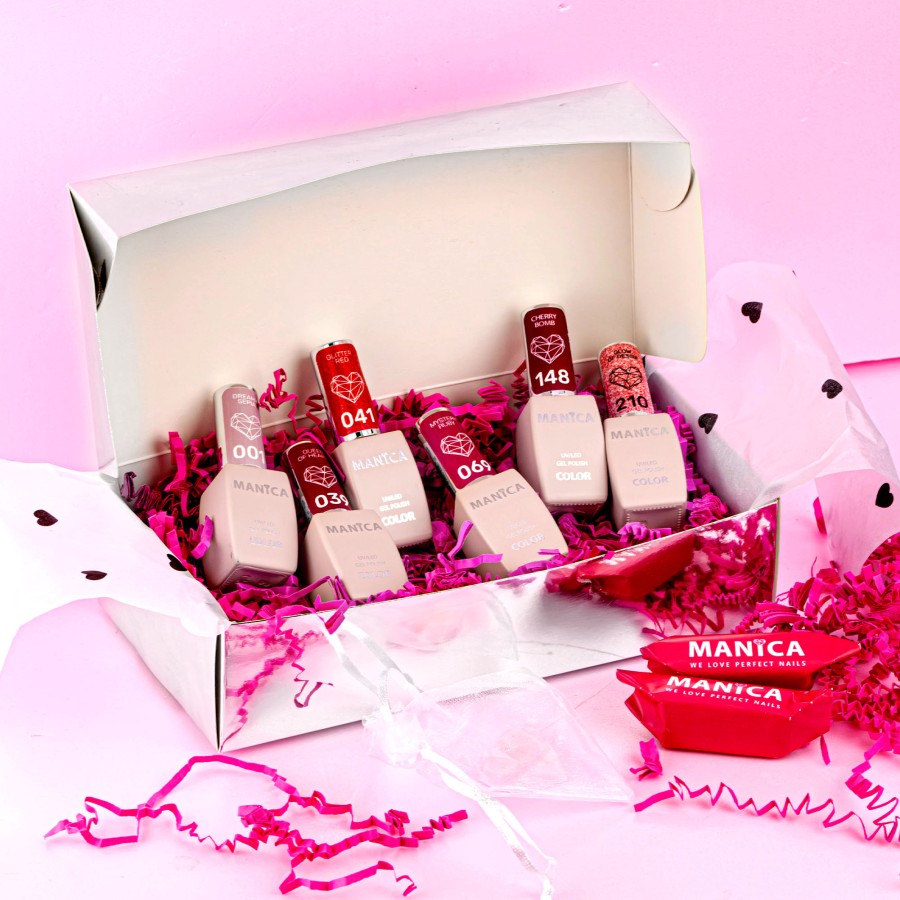 MANICA Zestaw lakierów hybrydowych Red Passion Set