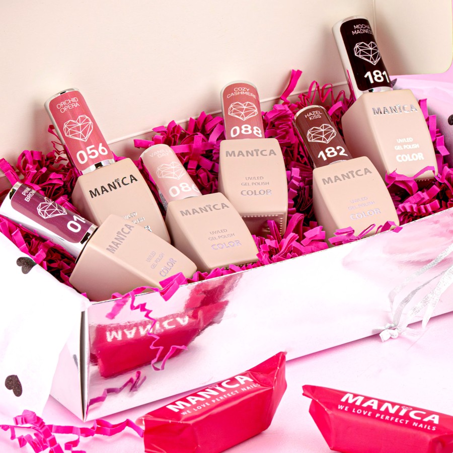 MANICA Zestaw lakierów hybrydowych Beige Set