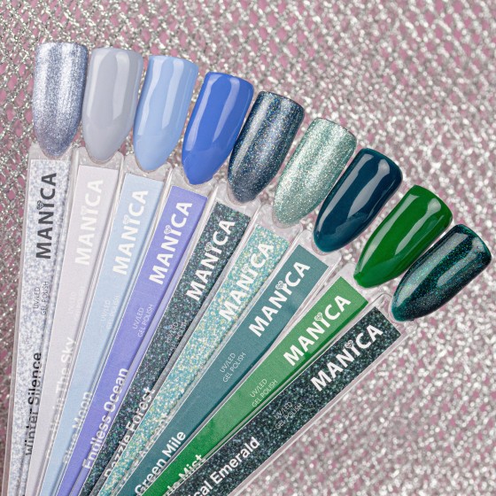 Szmaragdowy Lakier Hybrydowy LED/UV olśniewający manicure | MANICA.PL