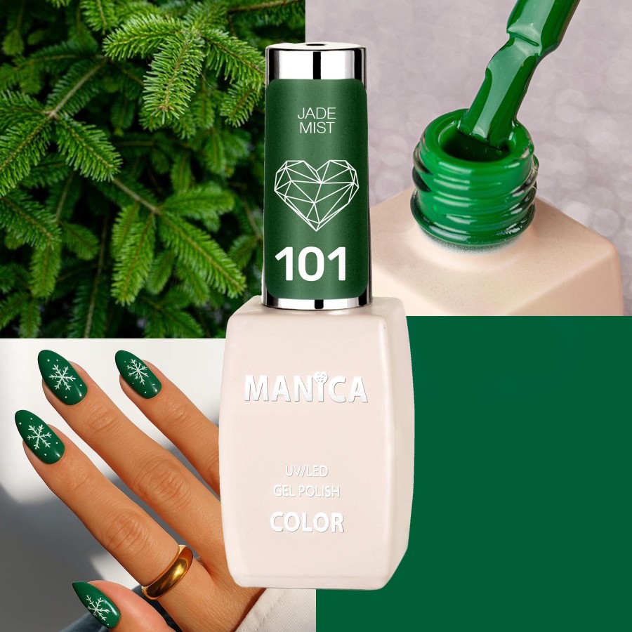 Zielony Lakier Hybrydowy LED/UV świeży i elegancki | MANICA.PL