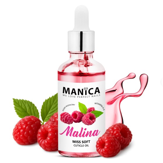 Manica Oliwka do skórek Miss Soft Raspberry 50ml